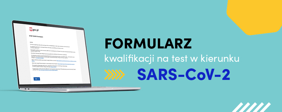 Grafika formularz kwalifikacji na test w kierunku SARS-CoV-2